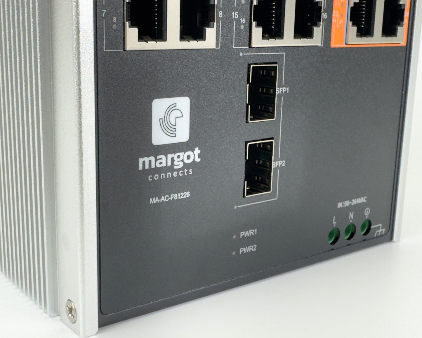 MA-AC-F81226 | Switch przemysłowy 26-portowy PoE Gigabit DIN