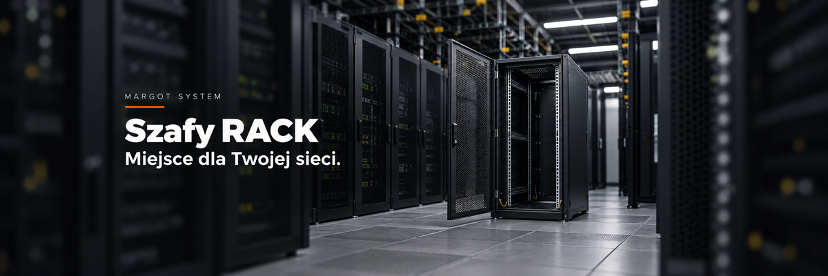 Szafy Rack — wizualizacja, dopasowany baner