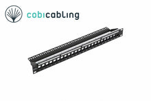 C12-0100 – patch panel CobiCabling 24 porty 1U, czarny, niewyposażony