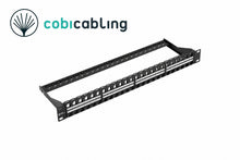 C12-0101 – patchpanel CobiCabling 48 porty 1U, czarny, niewyposażony