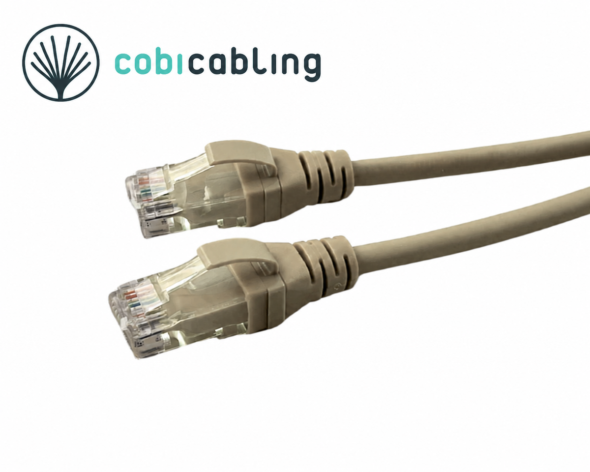 C14-6101-1,0 — Patchcord CobiCabling kat. 6 U/UTP LSOH, 1 m, szary