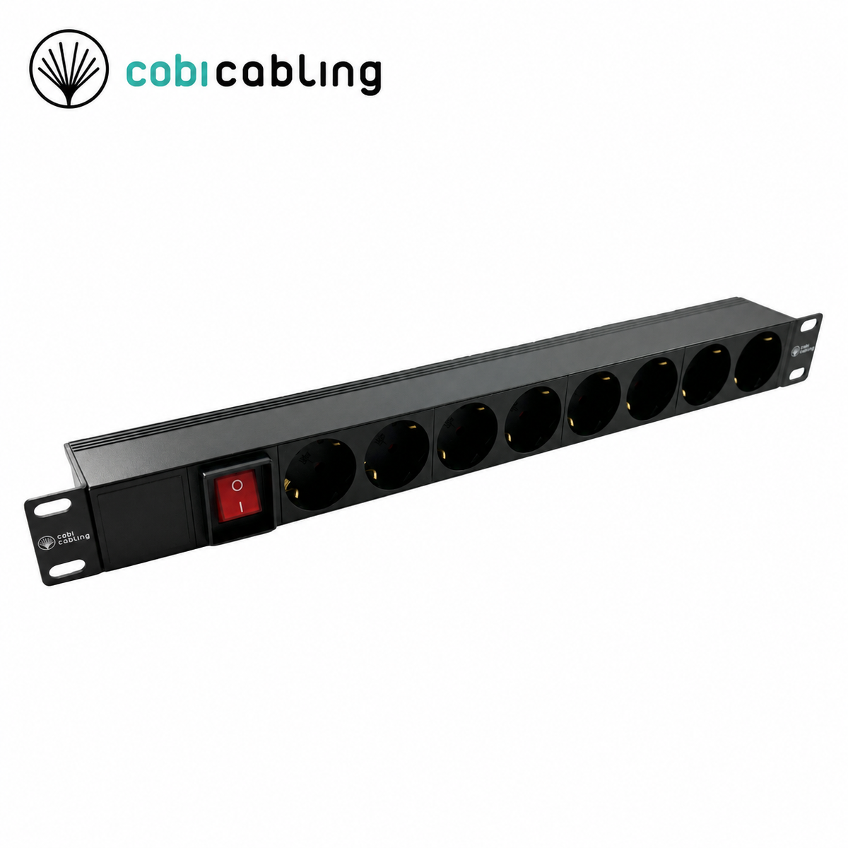AC30-1004 — PDU 1U/19" 8x230V Schuko z wyłącznikiem wtyk C20 16A 3m