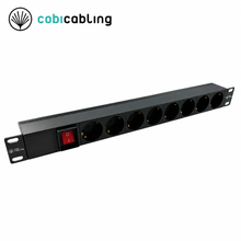 AC30-1005 — PDU 1U/19" 8x230V Schuko z wyłącznikiem wtyk C14 10A 3m