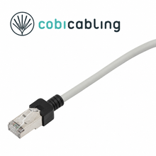 Patchcord CobiCabling Slim kat. 6A S/FTP LSOH — zdjęcie główne z logo CobiCabling