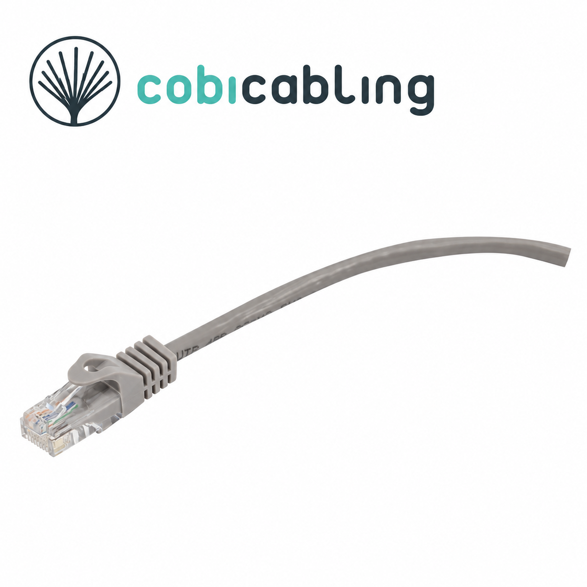 Patchcord CobiCabling kat. 6 U/UTP LSOH — standard — zdjęcie główne z logo CobiCabling